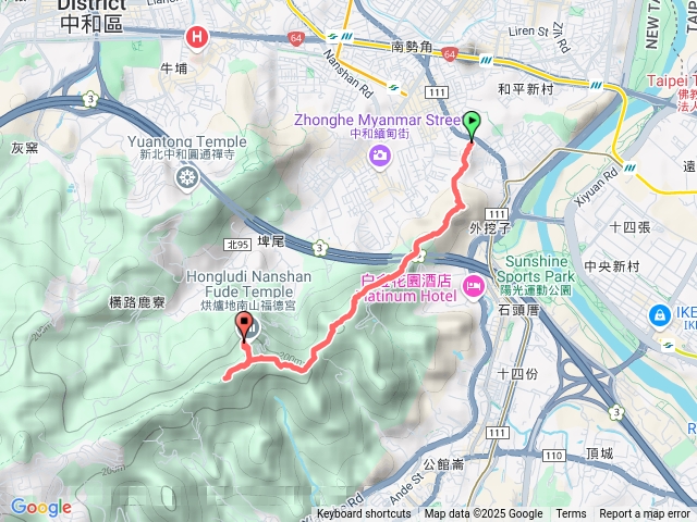 20250104外挖子山至南勢角山