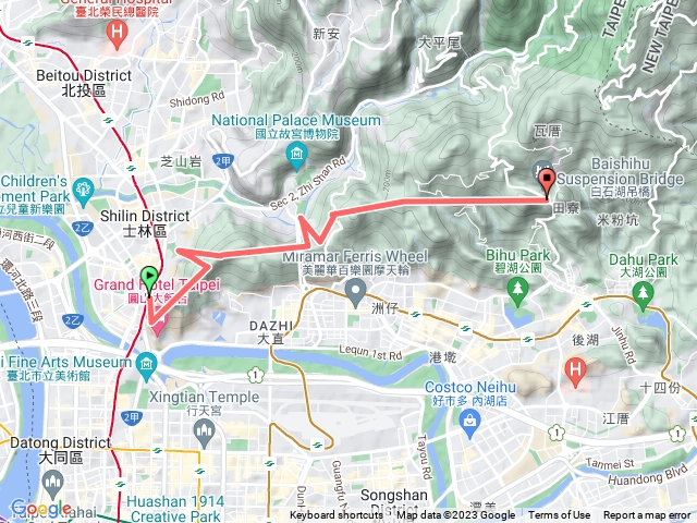 劍潭到碧山巖爬山