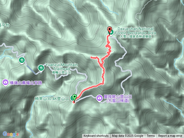 稍來山賞楓步道預覽圖