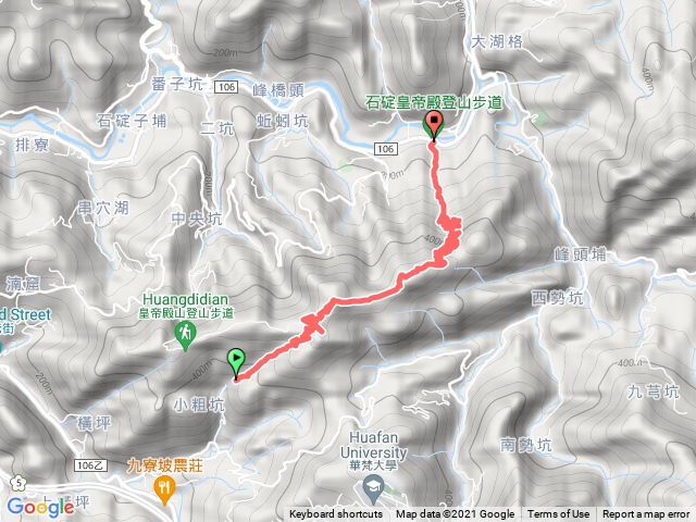 皇帝殿東峰北峰路線
