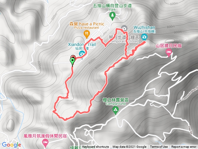 2021.12.07大隘山、五指山中指峰O型縱走