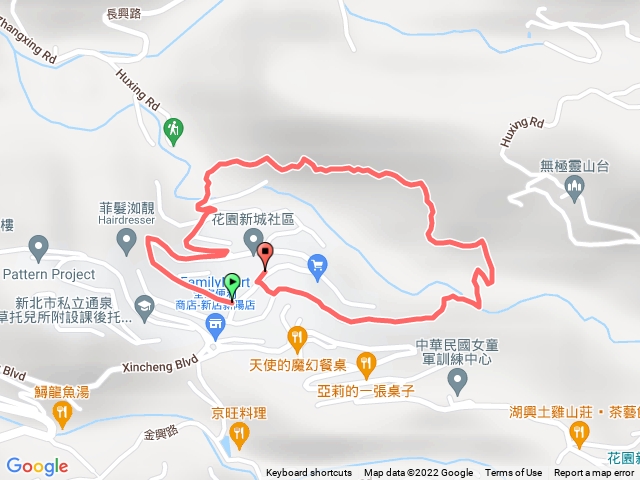 花園新城登山口、赤蘆古道