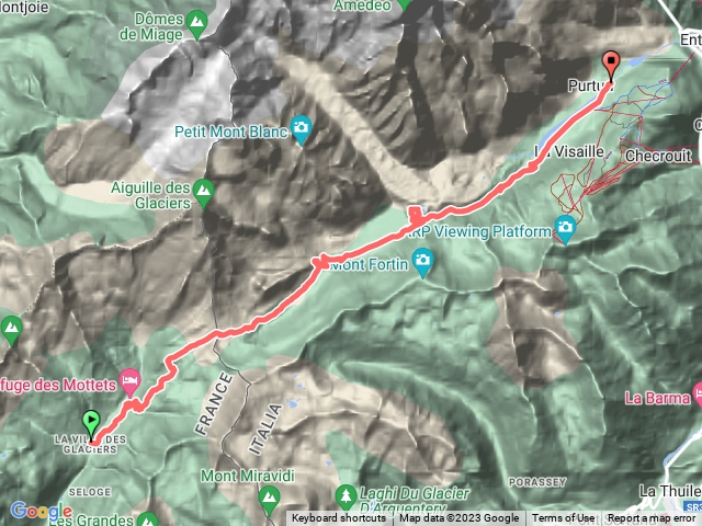 Les Mottets- Col de la Seigne -Val Vény 