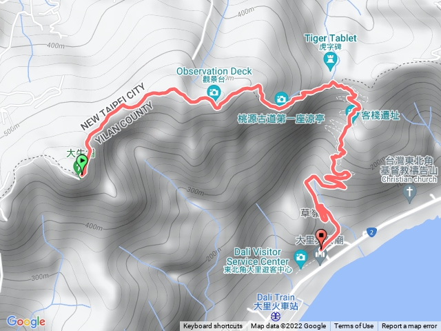 灣坑山到大里車站