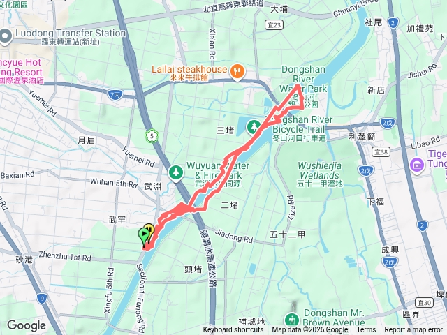 冬山河慢跑預覽圖