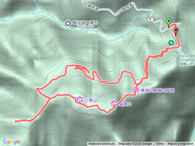 橫沙笛縱走預覽圖