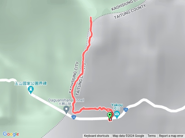 白白的關山嶺山