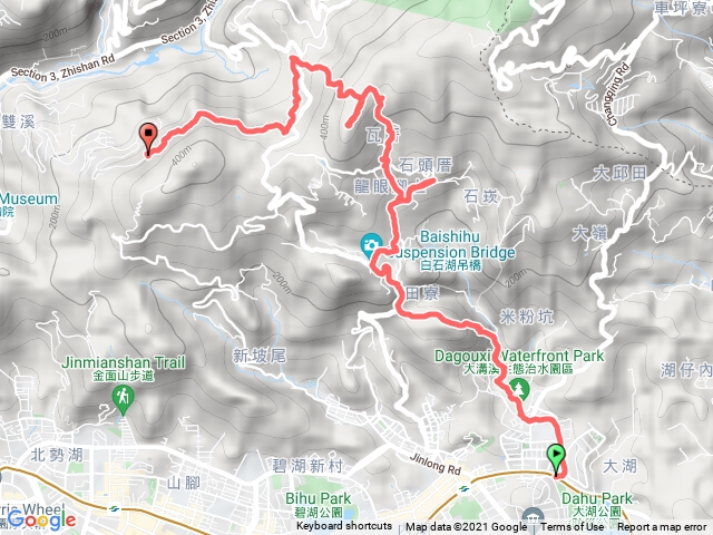 大湖公園至翠山步道