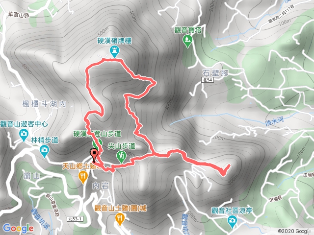 凌雲禪寺、尖山步道、北橫步道、硬漢嶺、凌雲禪寺