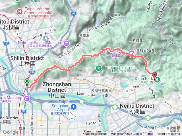臺北大縱走第五段+圓覺瀑布出大湖公園預覽圖