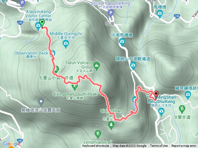 小油坑至冷水坑經夢幻湖