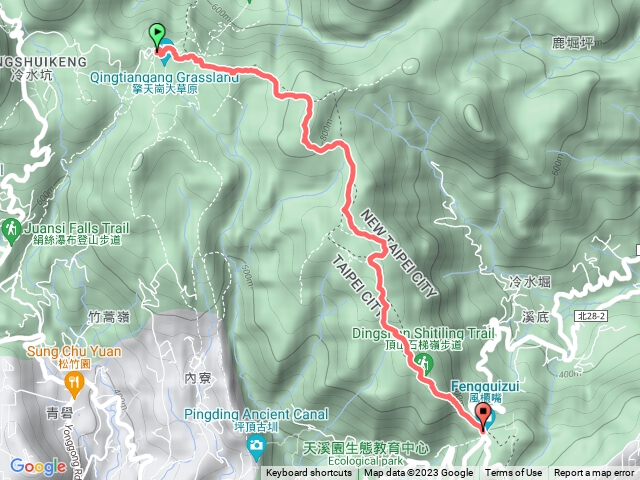 台北大縱走第3段後段-擎天崗到風櫃口(20230603)