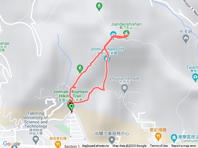 內湖金面山 環山路進環山路出