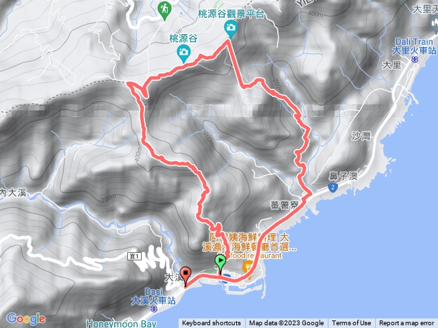 桃源谷大溪線上石觀音下