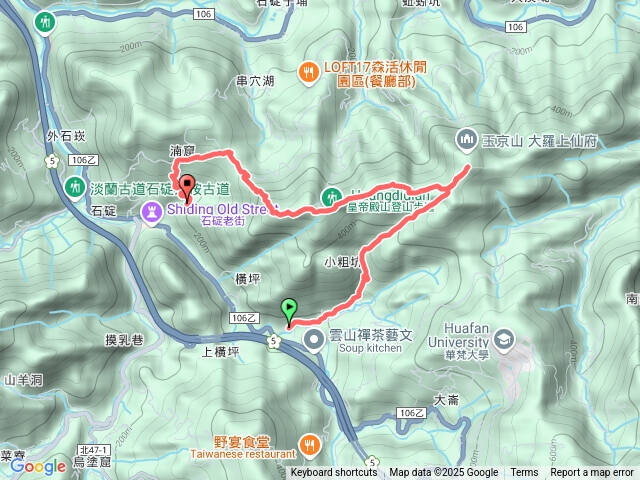 東峰上楠窟下繞回西登山口