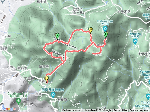 清天宮-大屯西/南/主-面天山-向天山-清天宮