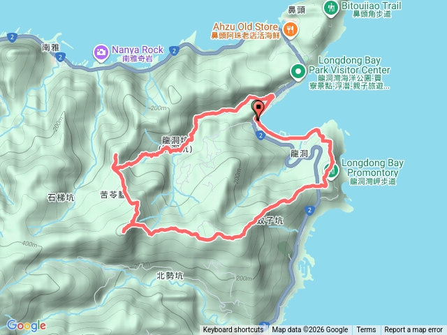 龍洞坑古道-苦苓嶺-苦命嶺-和美山-黃金十稜(龍洞稜)-龍洞灣岬步道2026-01-04預覽圖