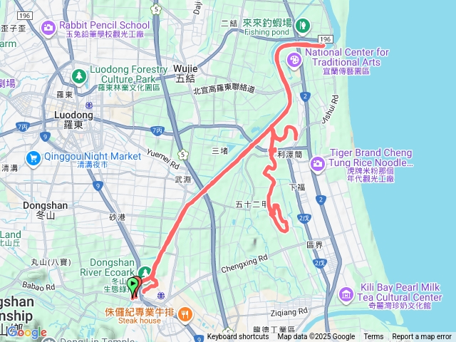 宜蘭冬山河水域