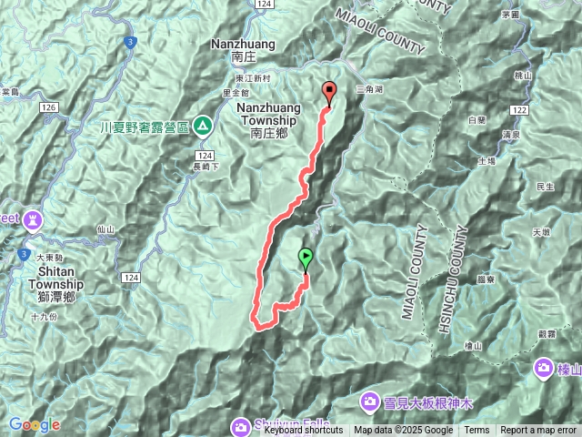 20250113逆向加縱走(加里山至向天湖山)