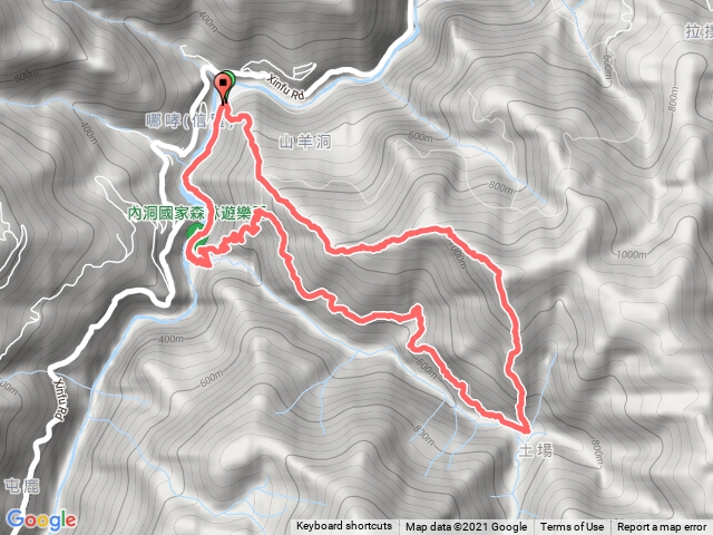 2021-09-26 信賢國小~大保克山西峰~多望來山~內洞林道15.5k~內洞遊樂區O繞