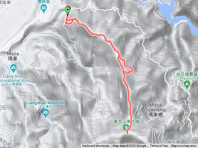 白賓真笠東北峰來回
