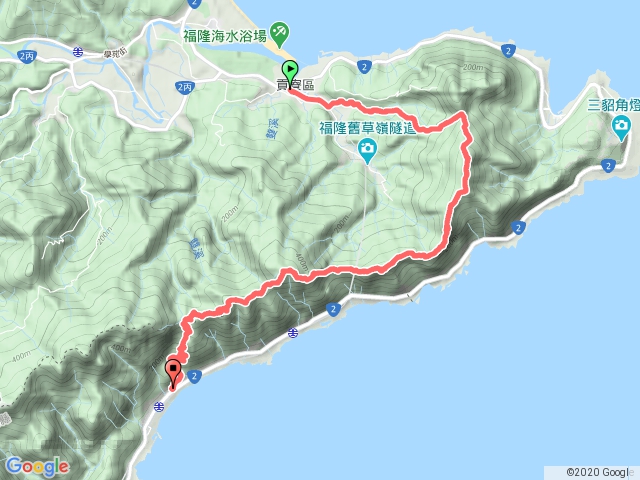 雪山尾稜全段。漫步沒下雨