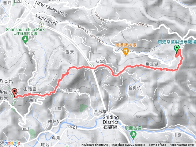 捷運南港展覽館站 舊莊路茶葉示範場 畚箕湖山 三層崎 土庫岳 南港墓園 草地頭