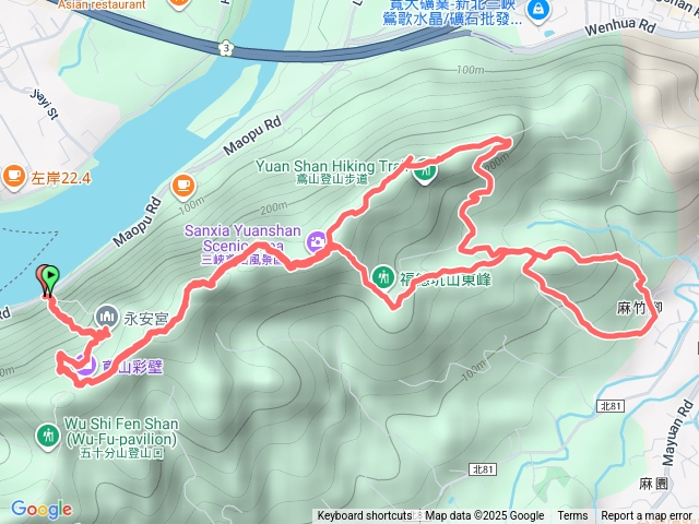 鳶山彩壁-鳶尾山8字繞預覽圖
