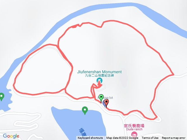 九份二山震災紀念碑園區步道