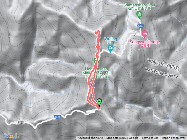 20230511合歡山南峯峰縱走合歡山主峰