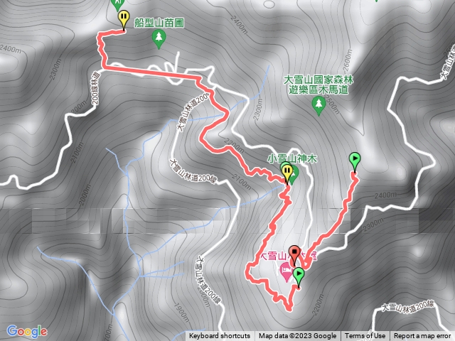 大雪山森林遊樂區木馬古道