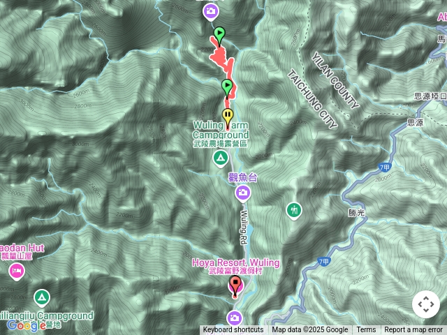 台中武陵四秀桃山瀑布步道