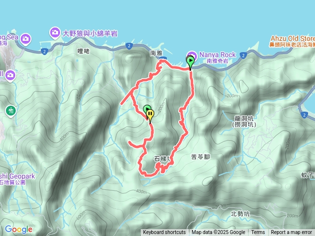 石梯坑古道、石梯坑山、雙鬼大霸尖、南子吝步道0型
