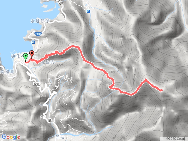 伊達邵至水社大山主峰