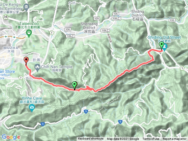 石碇→筆架連峰→三角公園