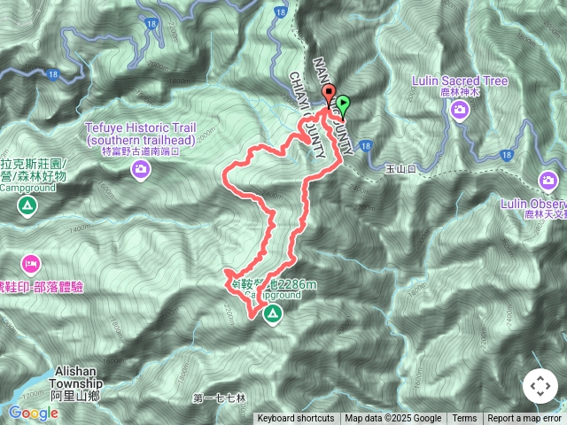 水山線舊鐵道上北霞山O型縱走.