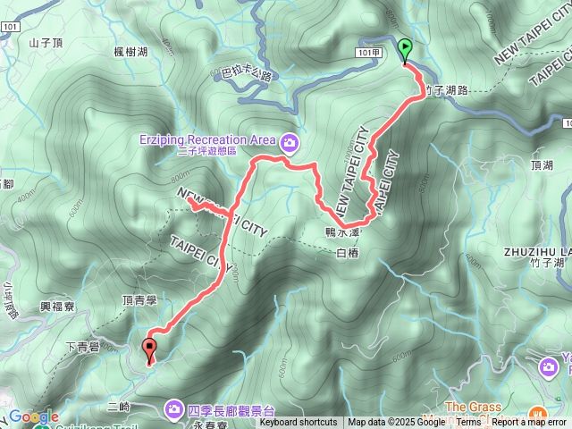 台北－臺灣百大必訪步道陽明山東西大縱走(鞍部-大屯山-二子坪-面天山-清天宮)