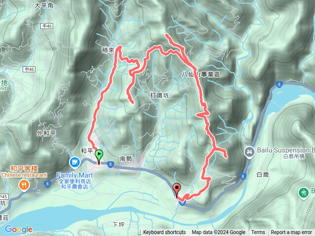 稍來坑山 打鐵坑山 巴辛山