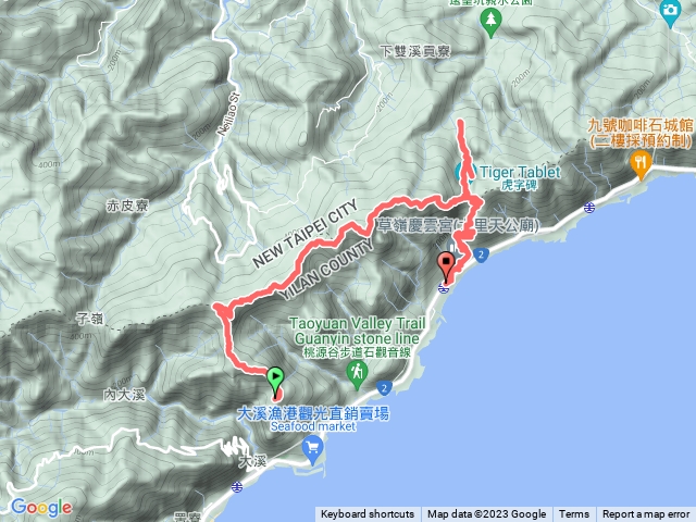 桃源谷步道｜草嶺古道