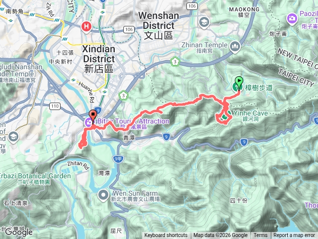 環台北天際線1 :補考 貓空-新店-順走微笑7和美山+8銀河洞預覽圖