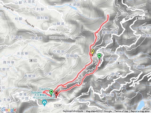 1101017雲嘉五連峰（三元宮起登）來回