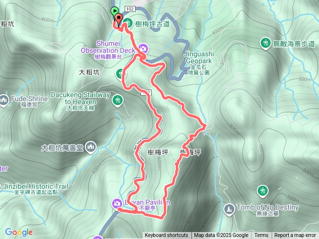 樹梅坪古道-燦光寮古道-牡丹山（紅檜）預覽圖