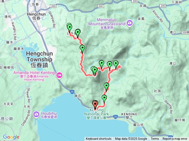 恆春大縱走.鎭南宮起點.坐客運回恆春轉運站預覽圖