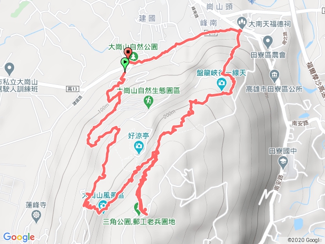 大崗山三角公園盤龍峽谷O型