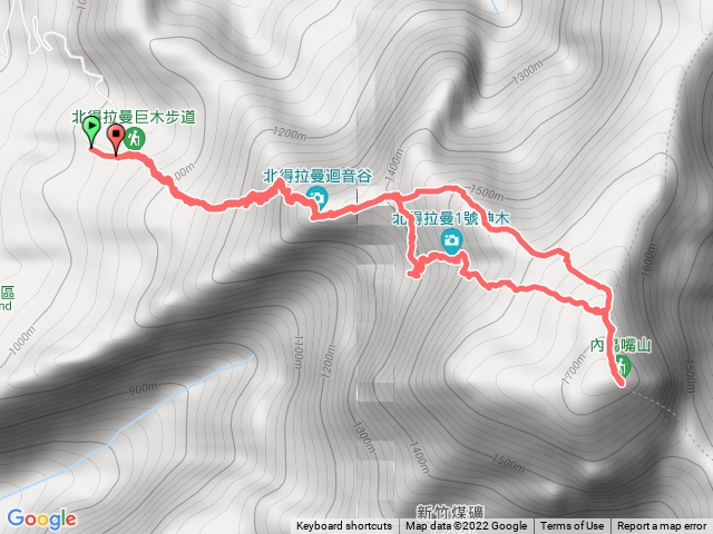 北得拉曼及內鳥嘴山（2M走山團）