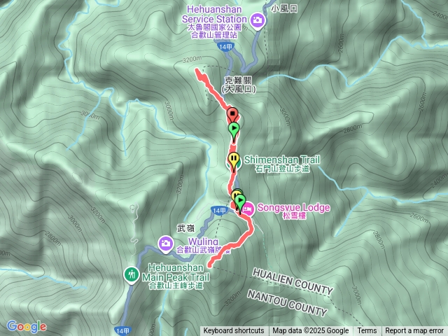 20251129合歡東峰、合歡尖山、石門山、南哈哈山、哈哈山、石門山北峰-yaya
