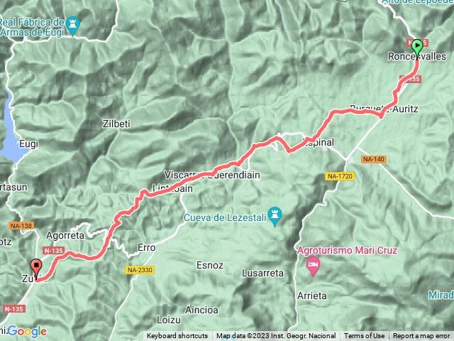 Roncesvalles ➡️ Zubiri