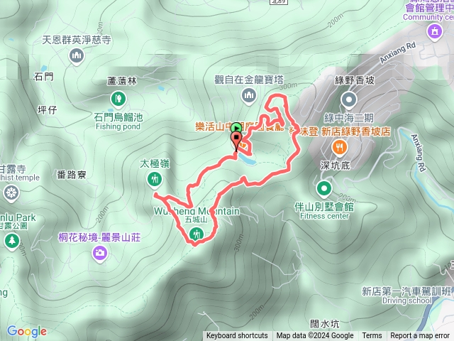 文筆山、五城山、太極嶺