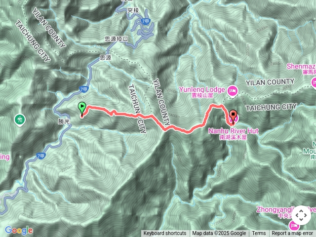 2025年114年06月18日勝光登山口-南湖溪山屋第一天