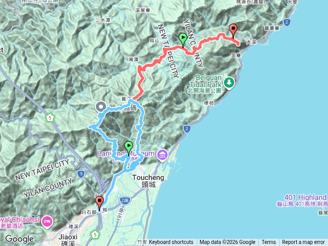 鹽草林山+九股山+風空子溪山+鶯子頂山+鶯子嶺+礁水坑山+礁水坑南峰+頭圍山-O行.....(宜蘭頭城)